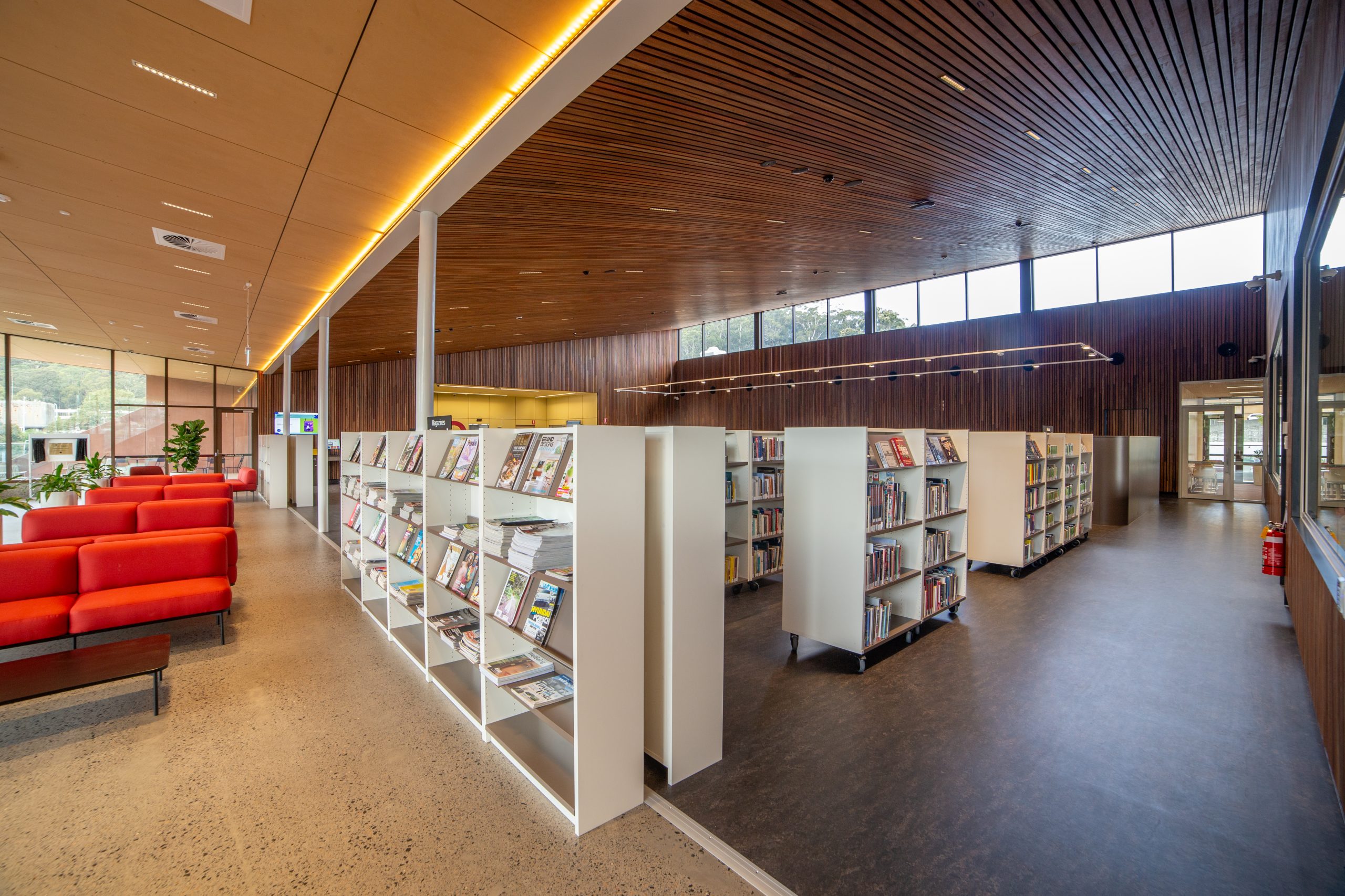 A photo of the completed Gosford Regional Library | North Construction