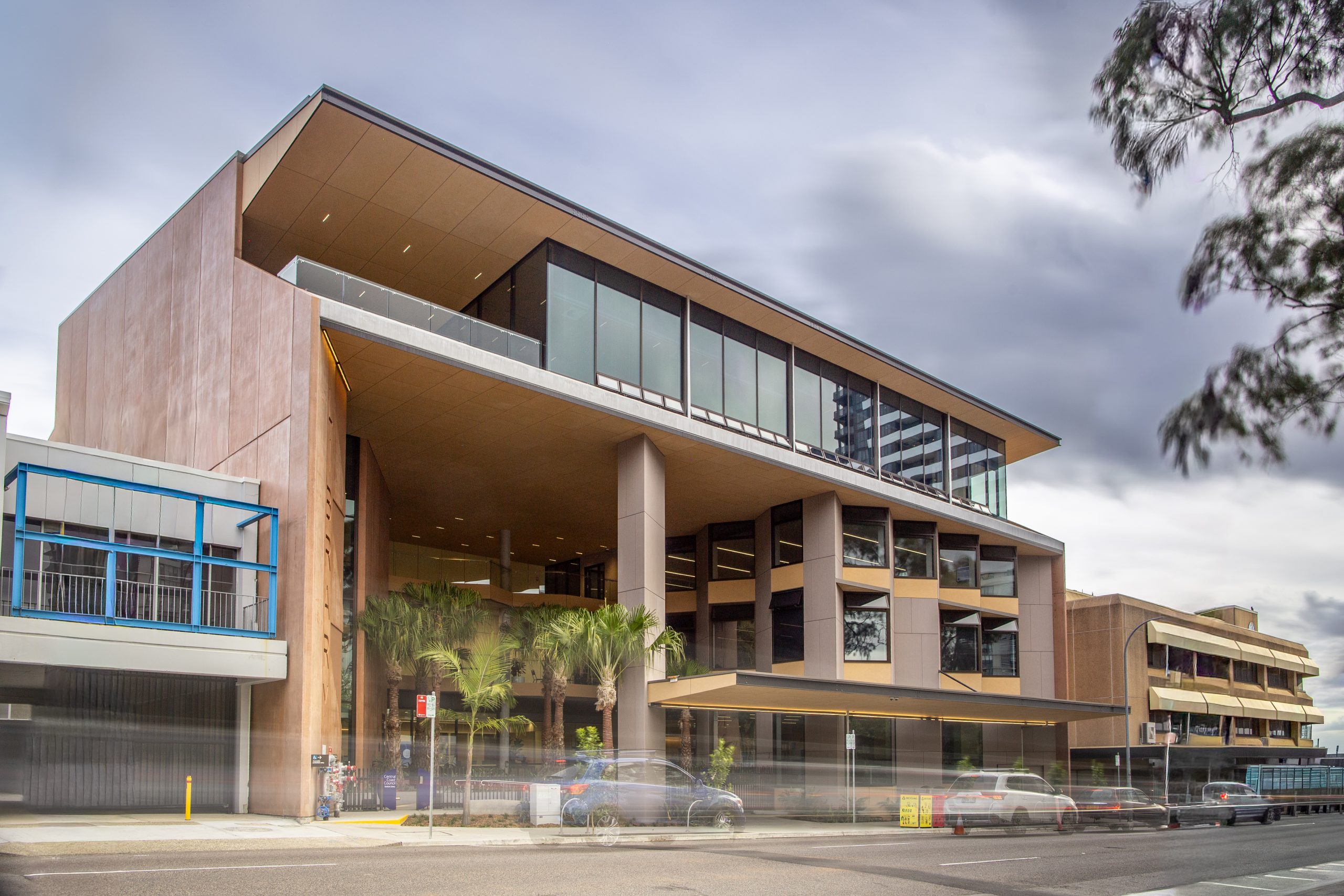 A photo of the completed Gosford Regional Library | North Construction