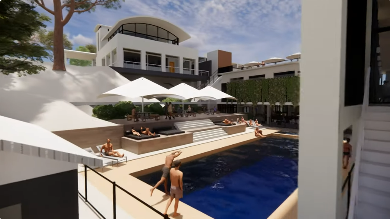 A render of the completed works of RMYC Broken Bay | North Construction