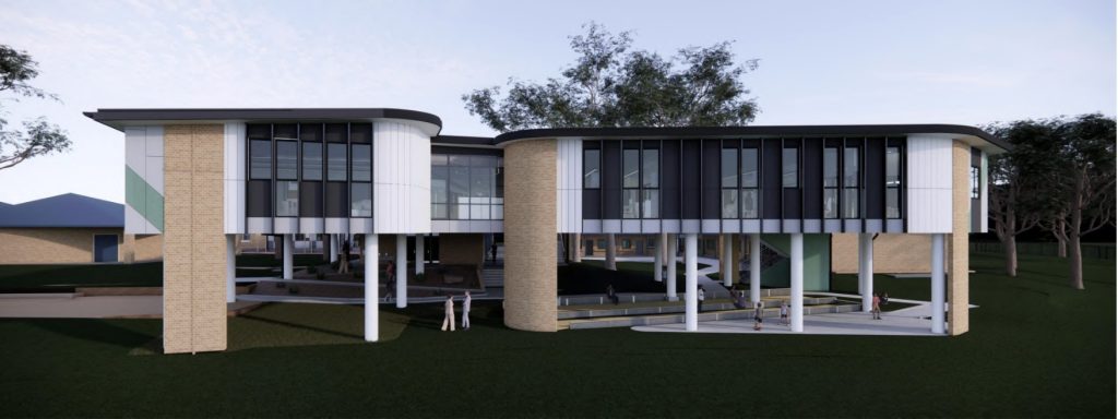 A render of the completed building works at St Mary's Toukley | North Construction