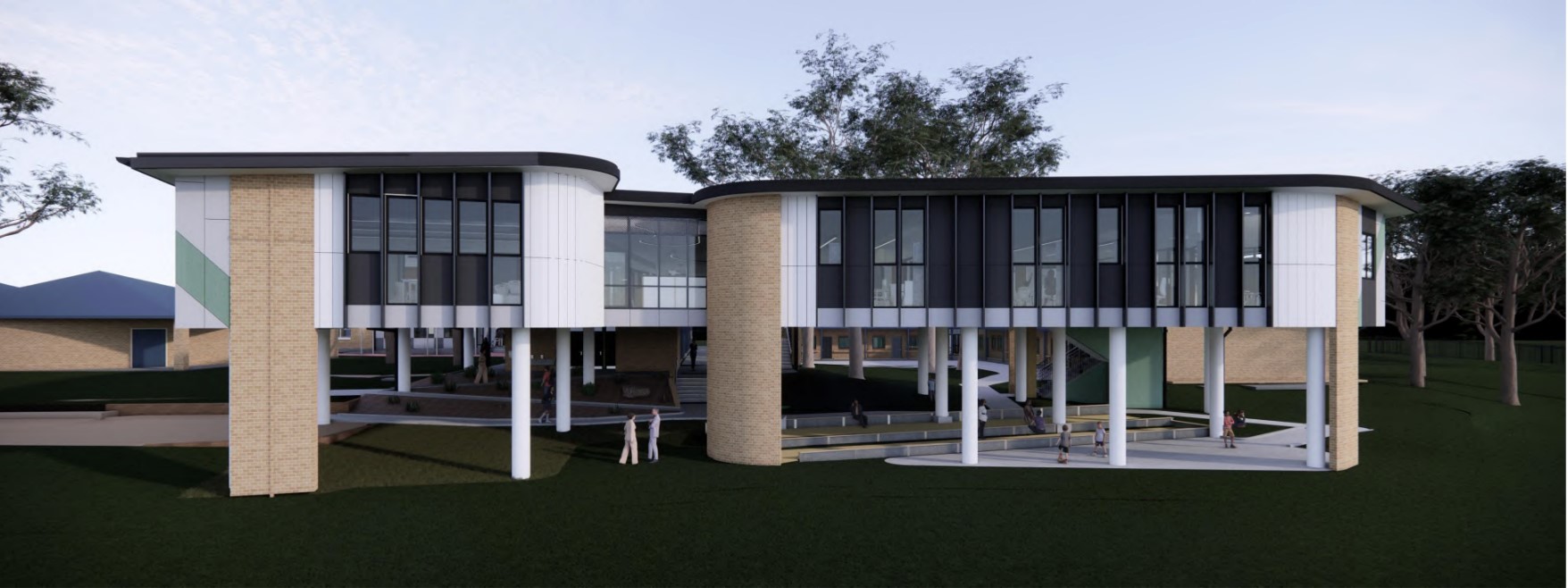 A render of the completed building works at St Mary's Toukley | North Construction