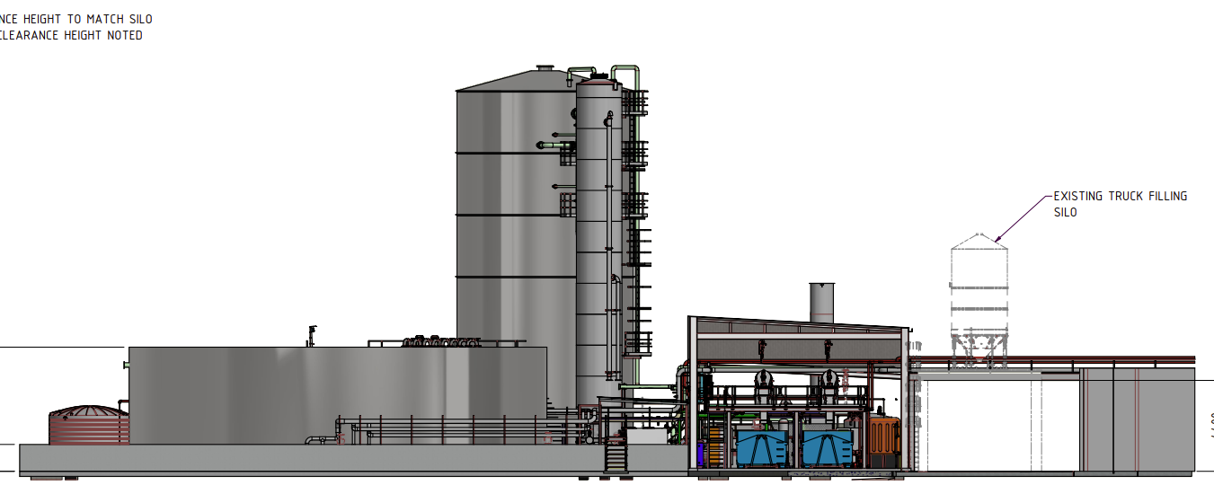 A photo of the Sanitarium wastewater treatment plant plans