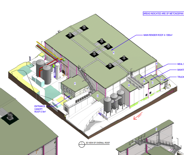 A render of Bindaree Rendering Plant