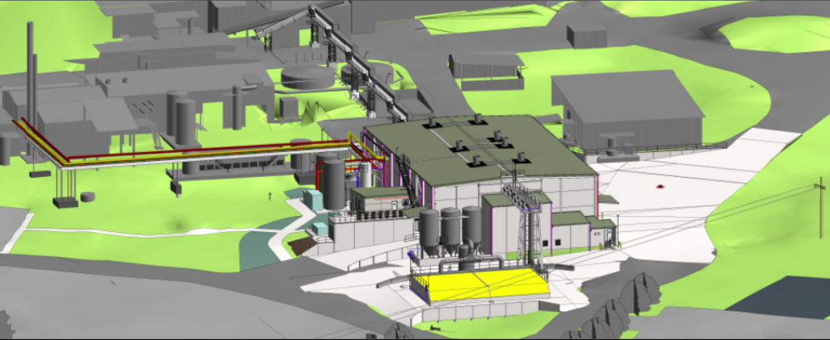A render of Bindaree Rendering Plant
