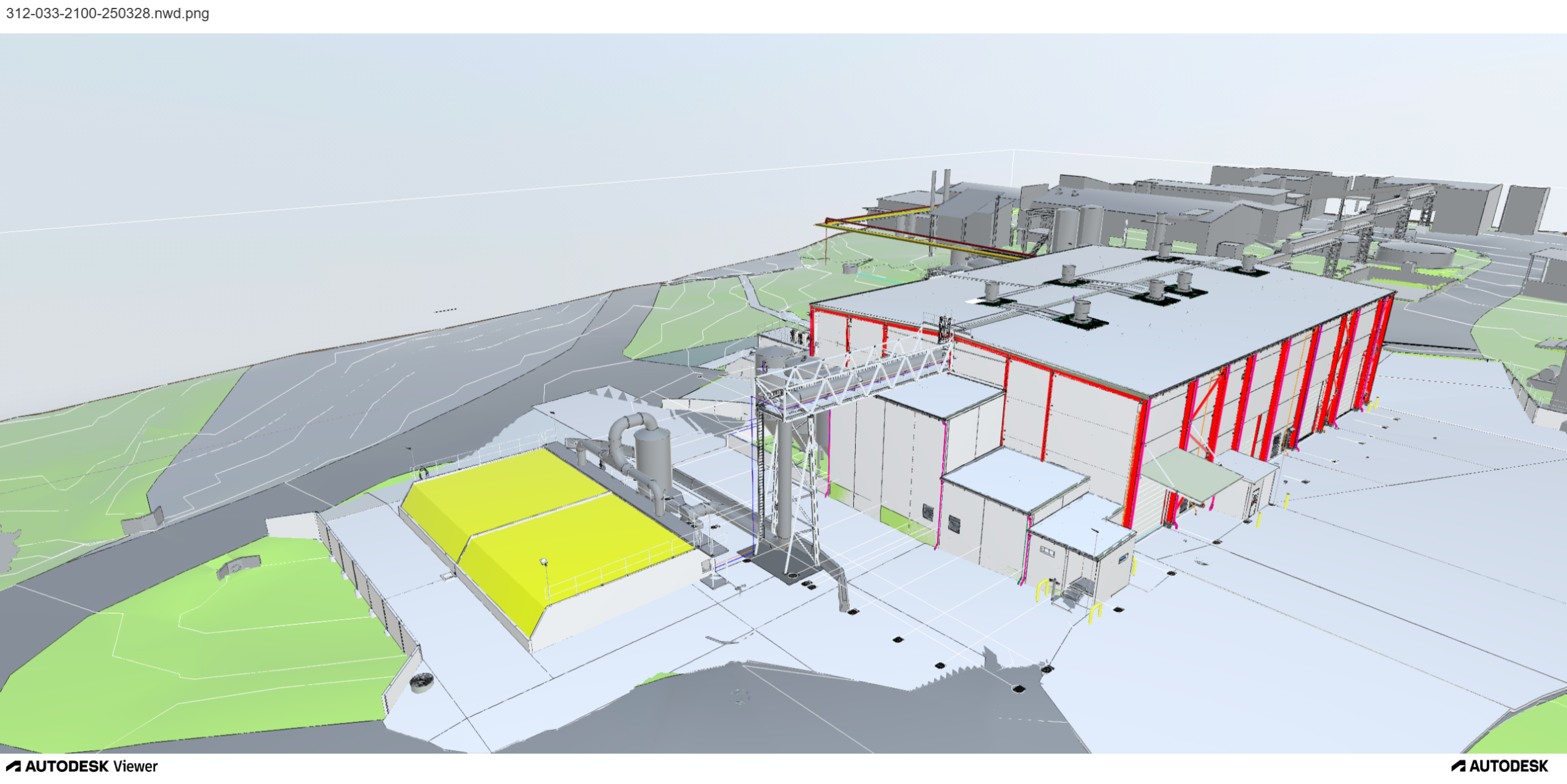 A render of Bindaree Rendering Plant