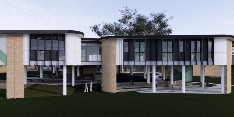 A render of the completed building works at St Mary's Toukley | North Construction